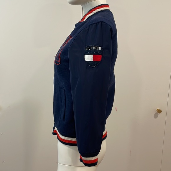 Vintage Tommy Hilfiger Navy/Red Bomber SzSm - Picture 12 of 16